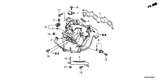 Diagram for 2021 Honda CR-V Hybrid Intake Manifold Temperature Sensor - 37880-6C1-A01