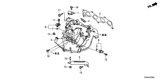 Diagram for 2018 Honda Accord Hybrid Intake Manifold Temperature Sensor - 37880-6C1-A01