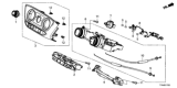 Diagram for Honda HR-V A/C Compressor Cut-Out Switches - 79510-T7W-A01ZB