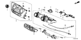 Diagram for Honda HR-V Blower Control Switches - 79560-T7W-A01ZA