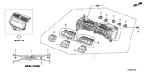 Diagram for 2012 Honda Crosstour Blower Control Switches - 79600-TP6-A02ZA