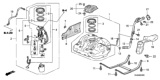 Diagram for Honda Civic Fuel Filler Neck - 17660-SNA-A02