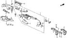 Diagram for 1987 Honda Prelude Steering Shaft - 53300-679-003