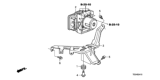 Diagram for 2009 Honda Accord ABS Control Module - 57110-TE1-306