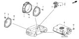 Diagram for Honda Odyssey Car Speakers - 39120-SHJ-A01