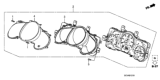 Diagram for 2008 Honda Element Gauge Trim - 78156-SCV-A61