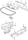 Diagram for 1983 Honda Accord Weather Strip - 85861-SA6-003