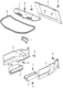 Diagram for 1984 Honda Accord Weather Strip - 85861-SA6-003