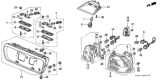 Diagram for 1997 Honda Civic Brake Light - 34275-S04-A01ZA