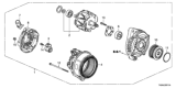 Diagram for Honda Alternator - 31100-R70-A11