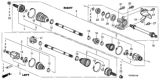 Diagram for 2011 Honda Accord Axle Shaft - 44500-TA0-A10