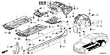 Diagram for 2015 Honda Accord Hybrid Wheelhouse - 74550-T2A-A01