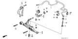 Diagram for 1999 Honda Civic Sway Bar Bushing - 51306-S04-003