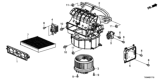Diagram for 2021 Honda Insight Blend Door Actuator - 79351-TET-H01