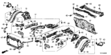 Diagram for 2018 Honda Clarity Fuel Cell Dash Panels - 61500-TRT-305ZZ