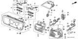 Diagram for 2000 Honda Civic Light Socket - 33503-S02-A51