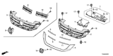 Diagram for 2013 Honda Accord Grille - 71121-T2F-A01