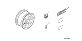 Diagram for 2007 Honda Fit Rims - 08W16-SLN-100