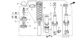 Diagram for Honda CRX Coil Springs - 52441-SH3-003