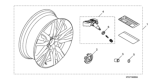 Diagram for Honda Pilot Rims - 08W20-TG7-100A