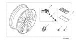 Diagram for 2021 Honda Pilot Rims - 08W20-TG7-100A