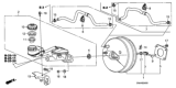 Diagram for 2008 Honda Civic Brake Booster - 01469-SNA-A00