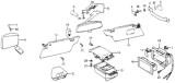 Diagram for 1976 Honda Accord Sun Visor - 88210-671-672