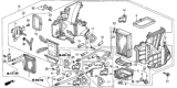 Diagram for 2003 Honda Odyssey Evaporator - 80225-S0X-A51