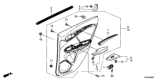 Diagram for 2019 Honda Fit Door Trim Panel - 83700-T5A-A22ZA