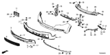 Diagram for Honda Ridgeline License Plate - 71180-T6Z-A00