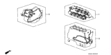 Diagram for 2000 Honda Civic Transmission Gasket - 06112-P4R-000