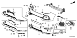 Diagram for Honda Civic Bumper - 04715-TGG-A00ZZ