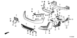 Diagram for 2020 Honda Clarity Fuel Cell Bumper - 04712-TRT-A90ZC