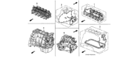 Diagram for 1996 Honda Accord Cylinder Head Gasket - 06110-P0A-A03