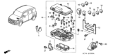 Diagram for Honda Element Relay Block - 38250-SCV-A01