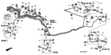 Diagram for Honda CR-V Brake Line - 01465-SWA-020