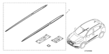 Diagram for 2017 Honda HR-V Door Moldings - 08P05-T7S-140