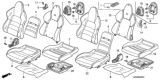 Diagram for 2007 Honda S2000 Seat Cover - 81121-S2A-A51ZD