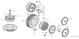 Diagram for 2000 Honda Civic Rims - 42700-SR3-965