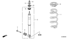 Diagram for Honda Fit Shock Absorber - 52610-SLN-A04