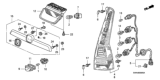 Diagram for Honda CR-V Back Up Light - 33551-SWA-A02