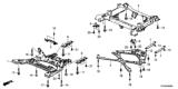 Diagram for Honda Clarity Electric Rear Crossmember - 50300-TRV-A02