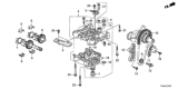 Diagram for 2018 Honda Accord Hybrid Balance Shaft Bearing Set - 13435-6C1-A01