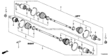 Diagram for 2017 Honda HR-V CV Boot - 42018-T6B-J02