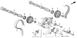 Diagram for Honda Camshaft - 14200-P8F-A00