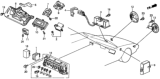 Diagram for 1991 Honda Prelude Fuse Box - 38200-SF1-A11