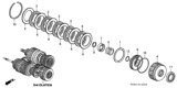 Diagram for 2003 Honda Odyssey Clutch Disc - 22644-PGH-013