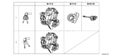Diagram for 2019 Honda Civic Ignition Lock Cylinder - 06351-TEA-991