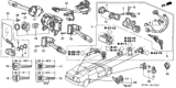 Diagram for 1996 Honda Accord Ignition Lock Cylinder - 06350-SV4-A20ZE