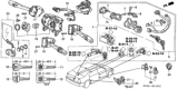 Diagram for 1997 Honda Accord Ignition Lock Cylinder - 35100-SV4-A42